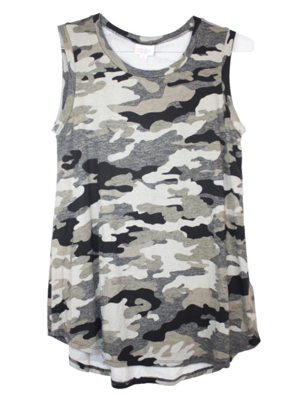 LuLaRoe COCOA Women's Tank Top Sleeveless Shirt NWT Size S Small Gray Camo